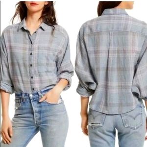 Free People | Bat Wing Button Down. Size Medium.